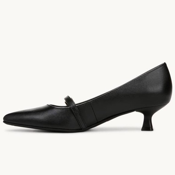 LifeStride Madelyn Black Faux Leather Mary Jane Kitten Heel Pump 7.5W wide new - Picture 6 of 11